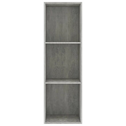 Acheter Maison Chic Armoire de livres - Bibliothèque - Meuble TV Gris béton 36 x 30 x 114 cm Aggloméré -GKD54093