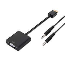 ? HDMI-VGA0.1+A1.0/N AISENS A122-0126 câble vidéo et adaptateur 0,1 m Noir