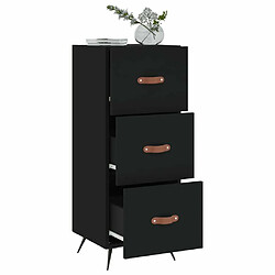 Acheter Maison Chic Buffet,Meuble de Rangement,commode pour salon,Cuisine Noir 34,5x34x90 cm Bois d'ingénierie -MN66079