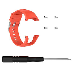 Wewoo Bracelet pour montre connectée Dragonne de remplacement en silicone SUUNTO Trainer Wrist HR Orange