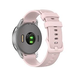 Wewoo Bracelet pour montre connectée de remplacement Smartwatch en silicone Garmintaille 20 mm universel rose 