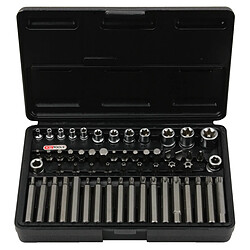 Coffret TORX® percé, 1/4"" - 3/8"" - 1/2"" - E4 à E20 - T20 à T60 - M5 à M12 - 30 pcs KS TOOLS 922.4305