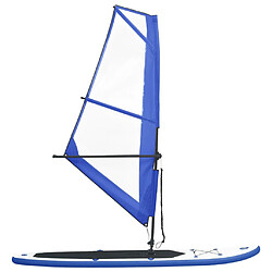 vidaXL Ensemble de planche SUP gonflable avec voile Bleu et blanc