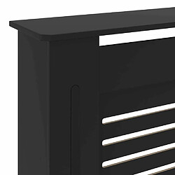 vidaXL Cache-radiateur MDF Noir 205 cm pas cher