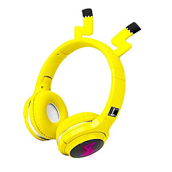 Universal Mignon enfant bluetooth 5.0 casque 7 couleur led casque support carte sd 