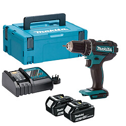 Makita DDF482RTJ - Perceuse visseuse 18V Li-Ion 2X5.0Ah Perceuse visseuse MAKITA 18V Li-Ion - 5 Ah - Dimensions (L x l x h): 185 x 79 x 248 mm