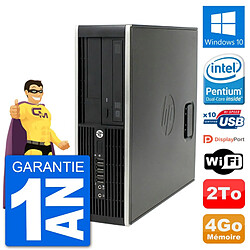 PC HP Compaq Pro 6300 SFF Intel G630 RAM 4Go Disque Dur 2To Windows 10 Wifi · Occasion 