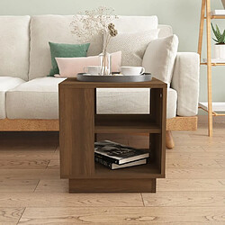 Avis Maison Chic Table basse,Table Console Table d'appoint, Table pour salon Chêne marron 40x40x43 cm Bois d'ingénierie -MN39429