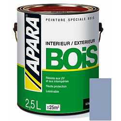 Peinture Bois Satin - APARA-2.5 litres-Bleu provence 