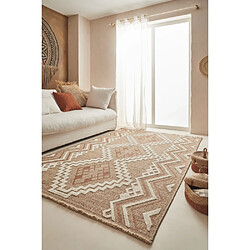 Acheter Jardindeco Tapis intérieur extérieur aspect jute terracotta Tijuana 9054 230 x 160 cm.