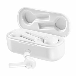 Tws Tw08 Bluetooth 5.0 Écouteur Casque Sans Fil Clear Bass Mic Eaburds Pour Téléphone - Blanc