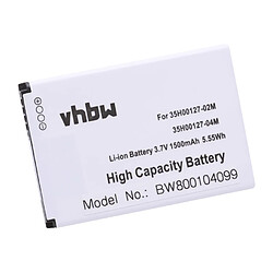 vhbw Li-Ion batterie 1500mAh (3.7V) pour téléphone smartphone HTC A315C, A3333, A6363, A6365, A6388, ADR6225, ADR6300, Bee remplace BA S440. 