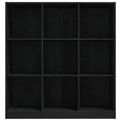 Acheter vidaXL Bibliothèque/Séparateur de pièce Noir 104x33,5x110cm Pin massif