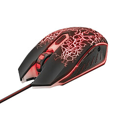 Trust Souris Filaire Gaming GXT105 Izza Lumineuse 6 Boutons Réactifs Noir