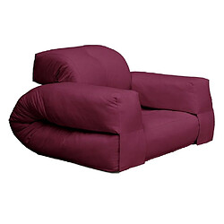 Inside 75 Fauteuil futon standard convertible HIPPO CHAIR couleur bordeaux 