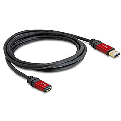 Avis DELOCK Rallonge USB 3.0 2 m rouge