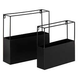 BigBuy Home Étagère 35,5 x 10 x 35,5 cm Noir Métal