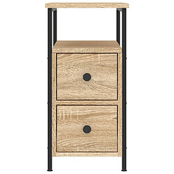 Acheter vidaXL Table de chevet chêne sonoma 30x60x60 cm bois d'ingénierie