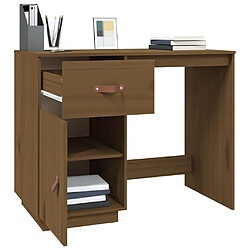 Acheter Maison Chic Bureau solide,Table de travail,Bureau d'ordinateur Marron miel 95x50x75 cm Bois massif de pin -GKD19851