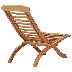 Avis vidaXL Chaise de jardin pliable 50x90x69 cm Bois de teck massif