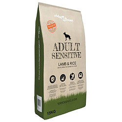 vidaXL Nourriture sèche pour chiens Adult Sensitive Lamb & Rice 15 kg 