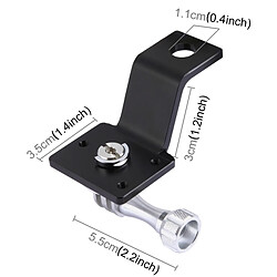 Acheter Wewoo Support Holder argent pour GoPro HERO6 / 5 Session / 5/4 Session / 4/3 + / 3/2/1, d'autres caméras de sport alliage d'aluminium moto fixe de montage avec adaptateur de trépied et vis