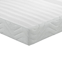 Ebac Matelas + sommier tapissier 140x190 Ressorts - Rubis - Soutien très ferme - Blanc pas cher