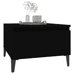 Avis vidaXL Table d'appoint Noir 50x46x35 cm Bois d'ingénierie