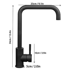 ComfortXL Kit de robinet de cuisine g1 2 en acier inoxydable 304