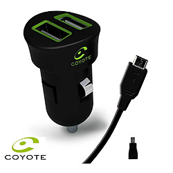 Branchez votre avertisseur Coyote et votre smartphone simultanément, - Tension d'entrée 12-24V - Tension de sortie 5V, Fourni avec un câble USB de charge, ainsi qu'un adaptateur Mini USB Micro USB