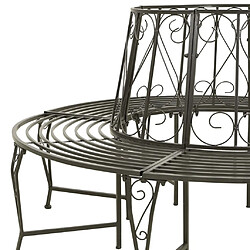 Acheter Maison Chic Banc d'extérieur | Banc circulaire de jardin 160 cm Acier -GKD87042