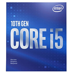 Processeur Intel Core I5-10400F 6 cœurs 2,9 GHz avec Turbo 4,3 GHz 12 Mo Skt1200