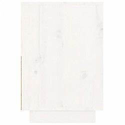 Acheter Maison Chic Table de chevet Table de Nuit Meuble de Rangement Blanc 60x34x51 cm Bois de pin solide