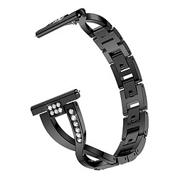 Avis Wewoo Bracelet pour montre connectée en acier inoxydable massif serti de diamants de Samsung Gear S3 noir