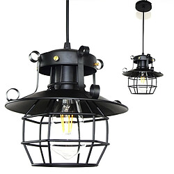 Wewoo Suspension luminaire Lustre Lampe Suspendue Rétro cage de fer personnalité bar café lumière décorative sans source de