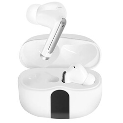 LinQ Écouteurs Sans Fil Intra-auriculaires Anti-bruit ANC Contrôle Tactile Blanc 