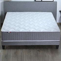 Acheter Idliterie Ensemble Matelas Ressort 7 zones H.30cm + Sommier Fabriqué en France MAX