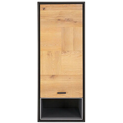 Avis FURNHOUSE Armoire murale 1 porte en chêne massif clair/gris