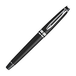 Stylo roller Waterman Expert corps noir mat argent