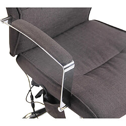 Non Chaise de bureau en tissu Portland avec fonction massage pas cher