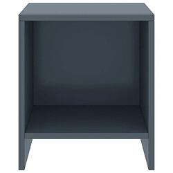 Maison Chic Table de chevet,Table de Nuit,Meuble de Rangement Gris clair 35x30x40 cm Bois de pin massif