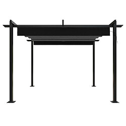 Acheter Maison Chic Tonnelle | Pergola de jardin avec toit rétractable 3x3 m Anthracite -GKD38549