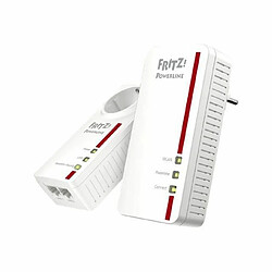 AVM FRITZ!Powerline 1260E WLAN Set pont GigE, HomePlug AV (HPAV) 2.0, IEEE 1901 802.11a-b-g-n-ac Bi-bande Branchement mural 