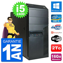 PC Tour Lenovo ThinkCentre M91p Core i5-2400 RAM 16Go Disque 2To Windows 10 Wifi - Occasion