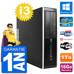 PC HP Compaq Pro 6300 SFF Intel i3-3220 RAM 16Go Disque Dur 1To Windows 10 Wifi - Occasion