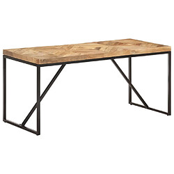 vidaXL Table à dîner 160x70x76 cm Bois massif d'acacia et de manguier 