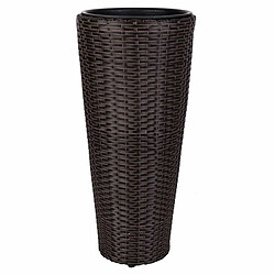 Cache-pot Alexandra House Living Marron Fer Rotin Plastique 28 x 60 x 28 cm 