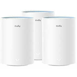 Cudy M1200 Ac1200 double bande Wifi 5 Mesh Gigabit Pack 3 système de maille