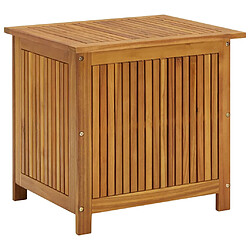 Helloshop26 Coffre boîte meuble de jardin rangement 60 x 50 x 58 cm bois d'acacia solide 02_0013039