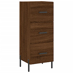 Acheter vidaXL Buffet haut Chêne marron 34,5x34x180 cm Bois d'ingénierie